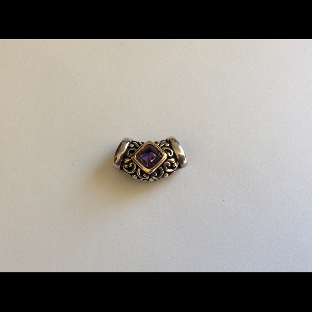 John Hardy slide pendant with amethyst